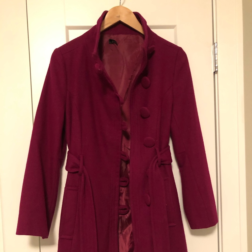 EUC Ariella Magenta Fall/Spring Coat